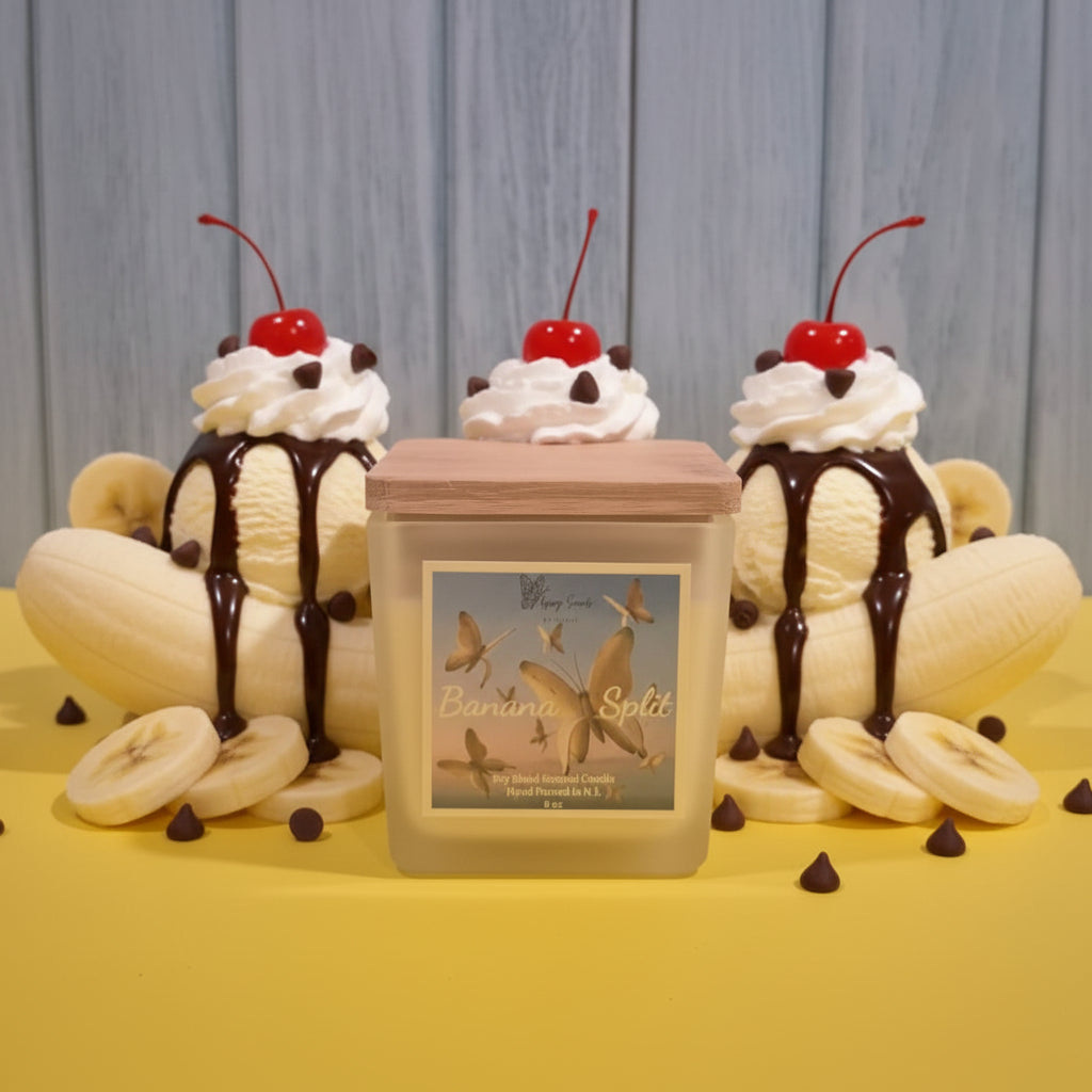 *New Summer Collection- Banana Split 8oz Candle