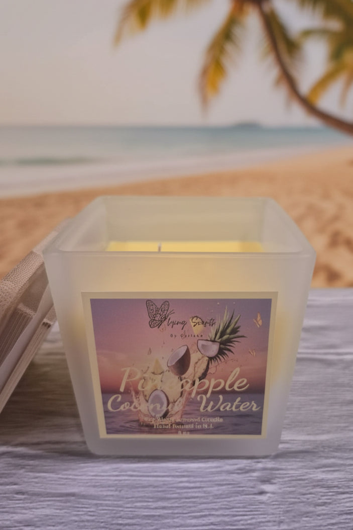 *New Summer Collection - Pineapple Coconut Water 8oz Candle