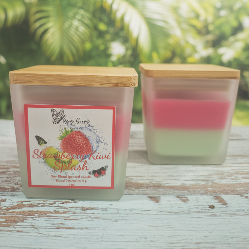 *New Summer Collection - Strawberry Kiwi Splash 8oz Candle