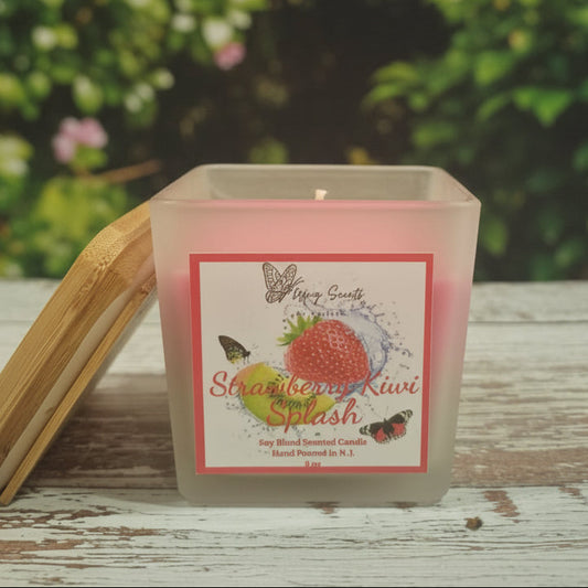 *New Summer Collection - Strawberry Kiwi Splash 8oz Candle